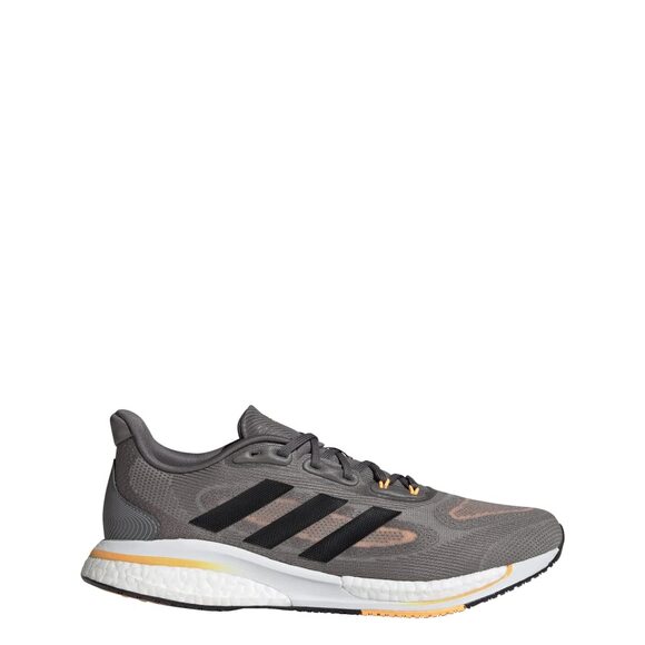 NWT  adidas Men's Supernova + Running Shoe, Grey/Black/Flash Orange, 10 - Picture 1 of 6